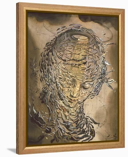 Exploding Raphaelesque Head-Salvador Dali-Framed Stretched Canvas