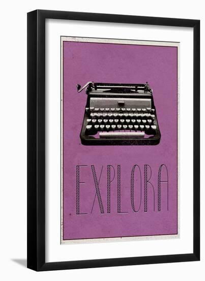 EXPLORA (Italian -  Explore)-null-Framed Art Print