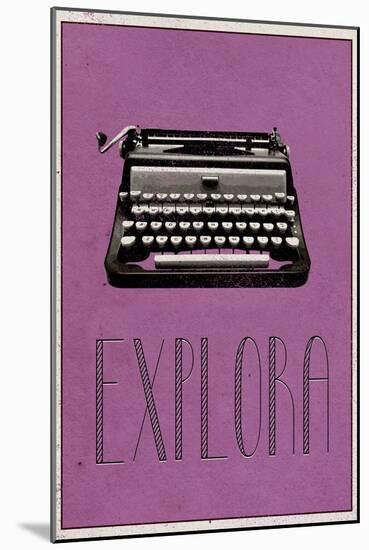 EXPLORA (Italian -  Explore)-null-Mounted Art Print