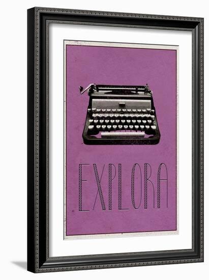 EXPLORA (Italian -  Explore)-null-Framed Art Print