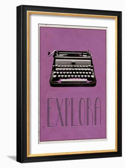 EXPLORA (Italian -  Explore)-null-Framed Art Print