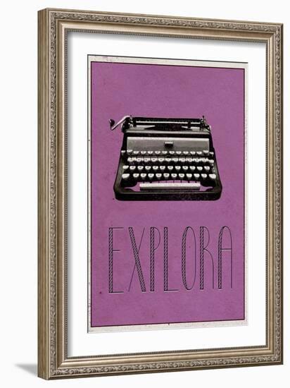 EXPLORA (Italian -  Explore)-null-Framed Premium Giclee Print