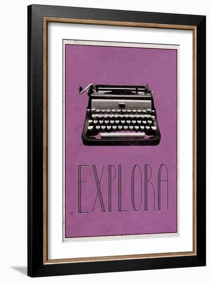 EXPLORA (Italian -  Explore)-null-Framed Premium Giclee Print