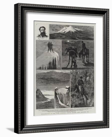 Exploration in the King Country, North Island, New Zealand, III-Joseph Nash-Framed Giclee Print