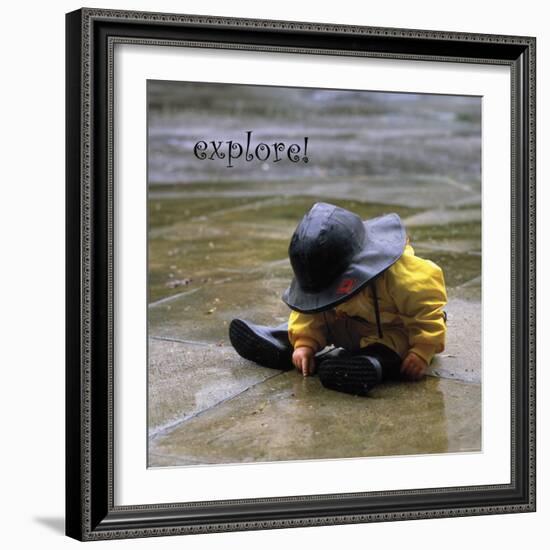 Explore: Child in the Rain-Nicole Katano-Framed Photo