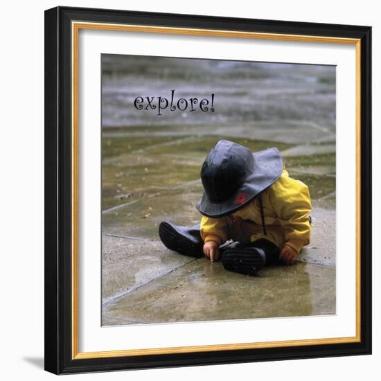 Explore: Child in the Rain-Nicole Katano-Framed Photo