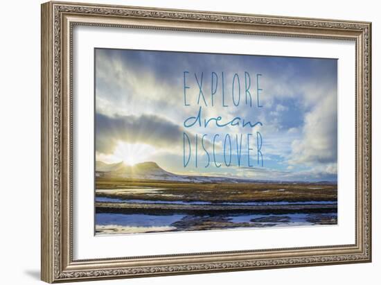 Explore Dream Discover-Kimberly Glover-Framed Giclee Print