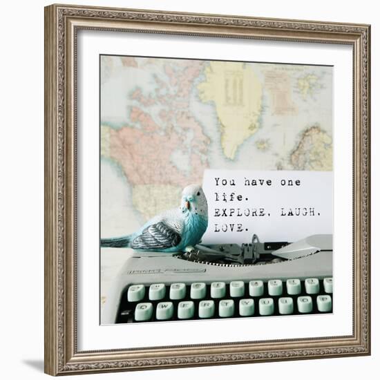 Explore, Laugh, Love-Susannah Tucker-Framed Art Print