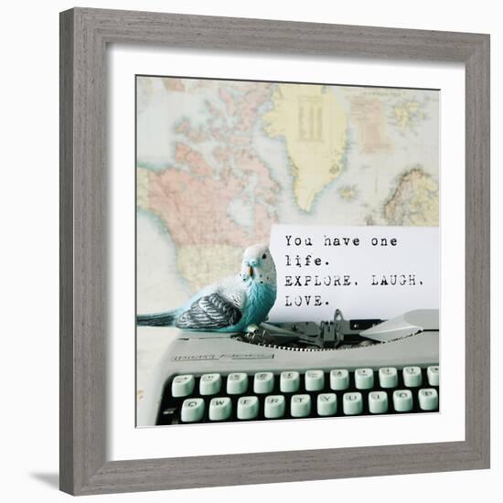 Explore, Laugh, Love-Susannah Tucker-Framed Art Print