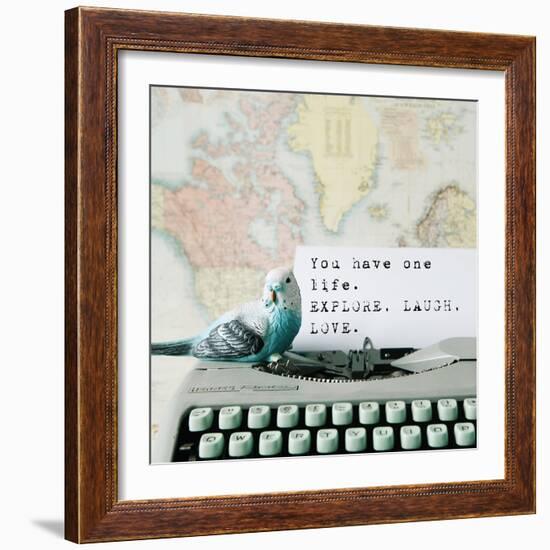 Explore, Laugh, Love-Susannah Tucker-Framed Art Print