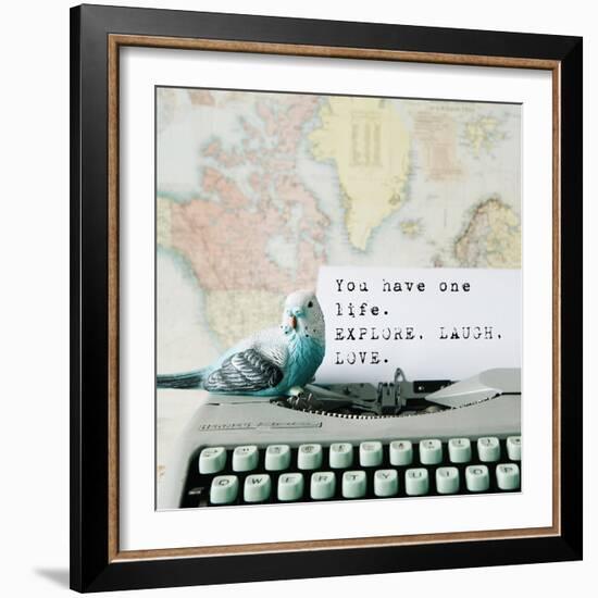 Explore, Laugh, Love-Susannah Tucker-Framed Art Print