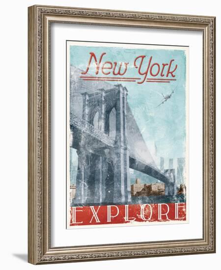 Explore New York-Jace Grey-Framed Art Print