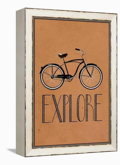 Explore Retro Bicycle-null-Framed Stretched Canvas