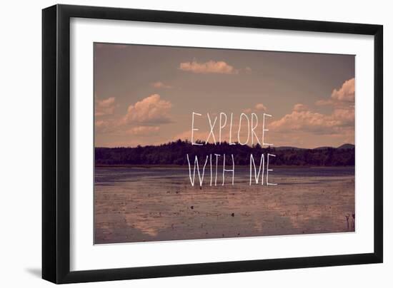 Explore with Me-Vintage Skies-Framed Giclee Print