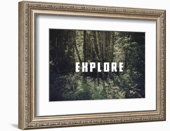 Explore-Leah Flores-Framed Art Print