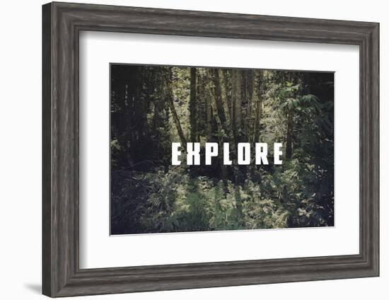 Explore-Leah Flores-Framed Art Print