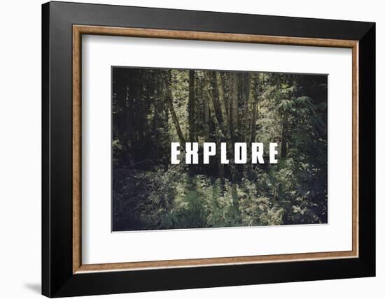 Explore-Leah Flores-Framed Art Print