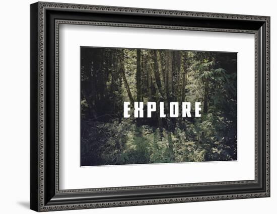 Explore-Leah Flores-Framed Art Print