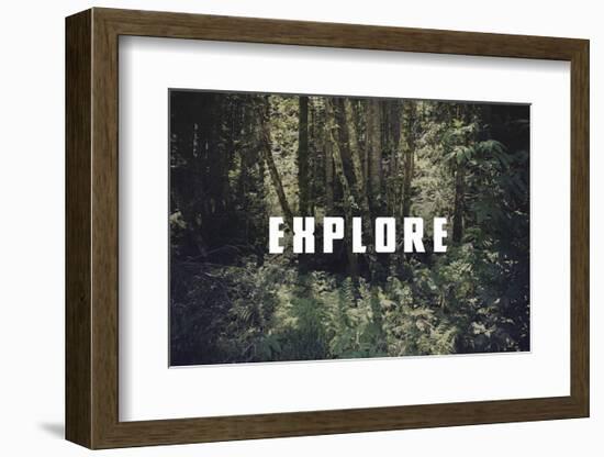 Explore-Leah Flores-Framed Art Print