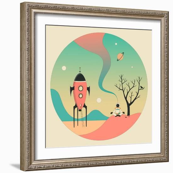 Explore-Jazzberry Blue-Framed Premium Giclee Print