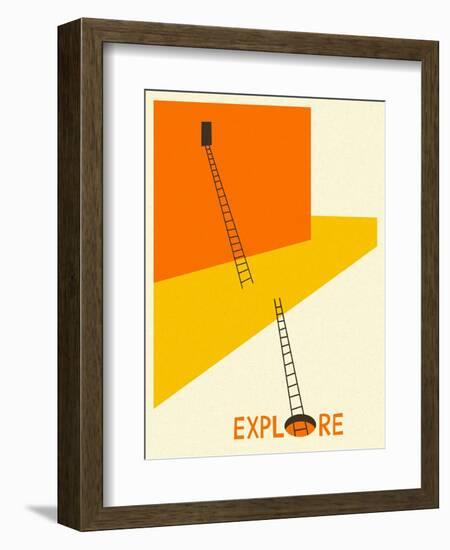 Explore-Jazzberry Blue-Framed Premium Giclee Print