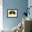 Explore-Blue Jazzberry-Framed Art Print displayed on a wall