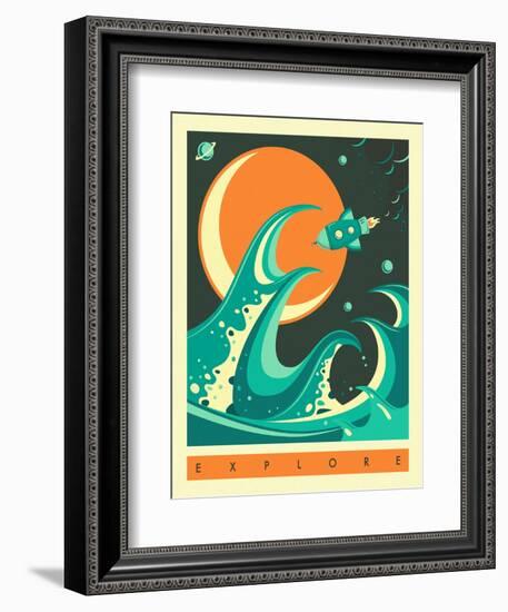 Explore-Jazzberry Blue-Framed Premium Giclee Print