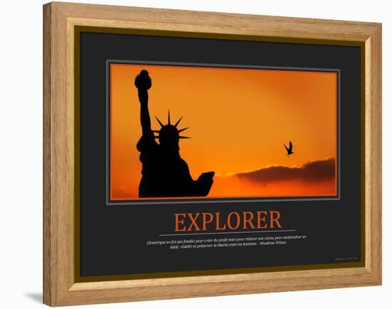 Explorer (French Translation)-null-Framed Stretched Canvas