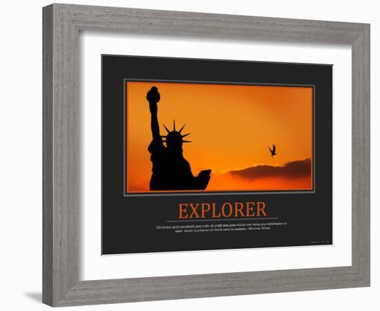 Explorer (French Translation)-null-Framed Photo