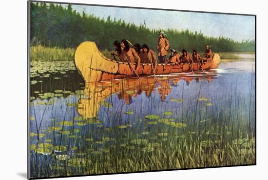 Explorers and Indians, 1905-Frederic Sackrider Remington-Mounted Giclee Print