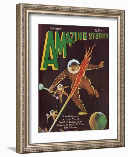 Explorers of Callisto-Leo Morey-Framed Art Print