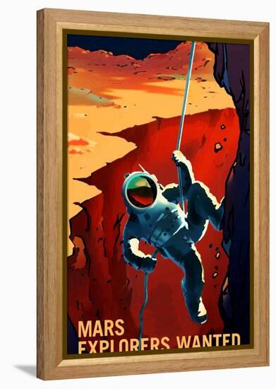 Explorers Wanted-NASA-Framed Stretched Canvas