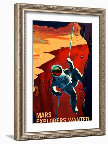 Explorers Wanted-NASA-Framed Art Print