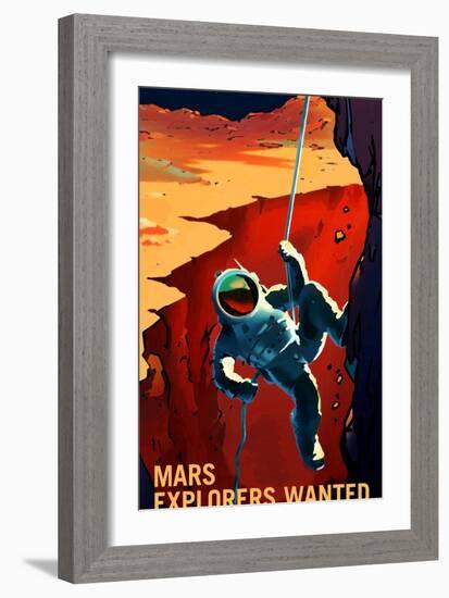 Explorers Wanted-NASA-Framed Art Print