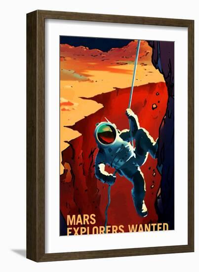 Explorers Wanted-NASA-Framed Art Print