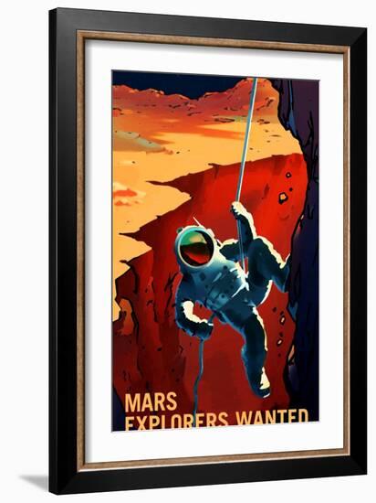 Explorers Wanted-NASA-Framed Art Print