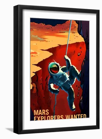 Explorers Wanted-NASA-Framed Art Print