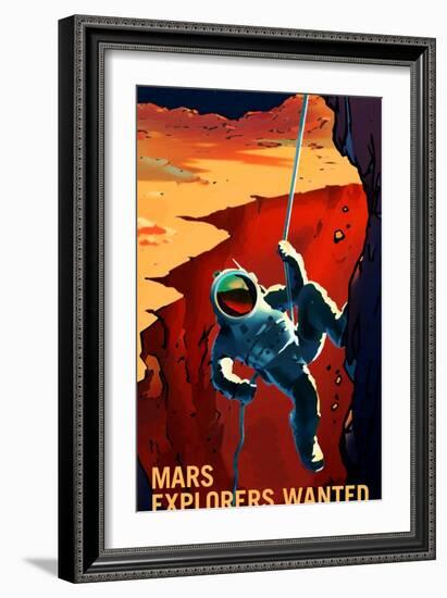 Explorers Wanted-NASA-Framed Art Print