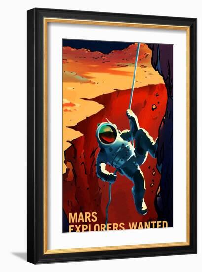 Explorers Wanted-NASA-Framed Art Print