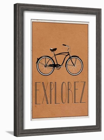 EXPLOREZ (French -  Explore)-null-Framed Art Print