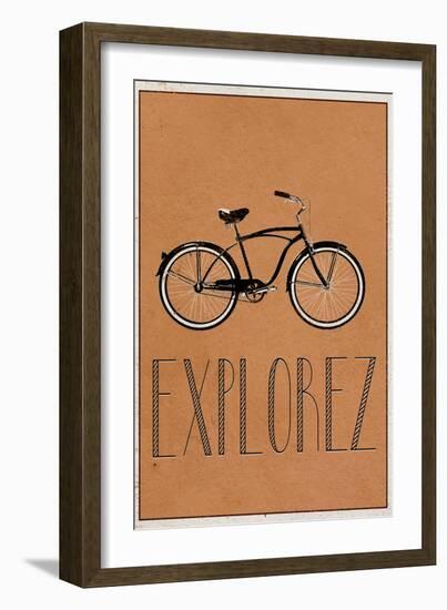 EXPLOREZ (French -  Explore)-null-Framed Art Print