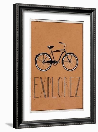 EXPLOREZ (French -  Explore)-null-Framed Art Print