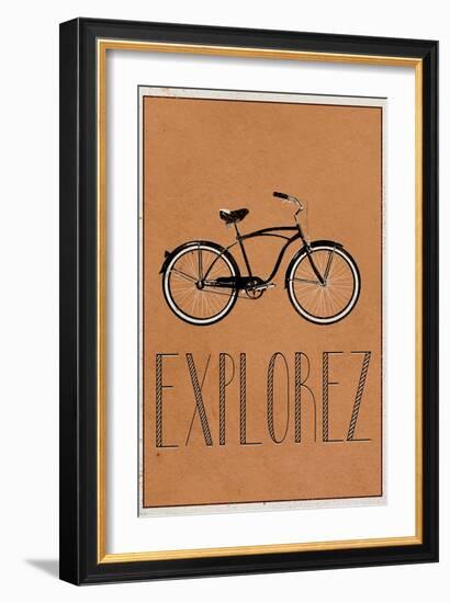 EXPLOREZ (French -  Explore)-null-Framed Art Print