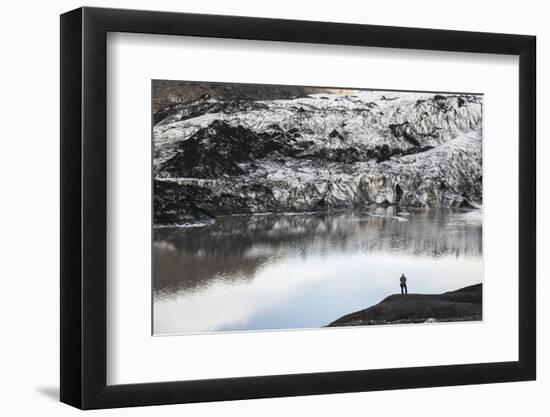 Exploring Solheimajokull Glacier, South Iceland (Sudurland), Iceland, Polar Regions-Matthew Williams-Ellis-Framed Photographic Print