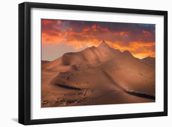 Exploring the desert-Simoon Studio III-Framed Giclee Print