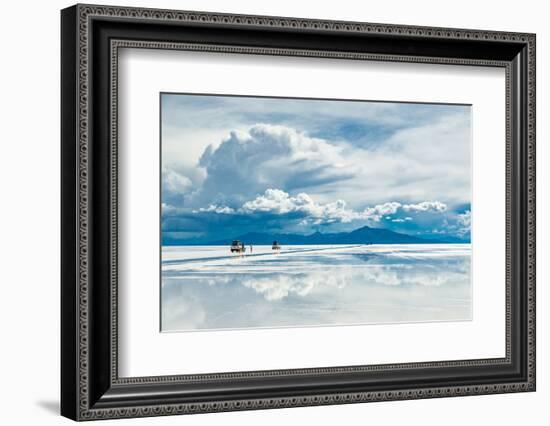 Exploring the Salar De Uyuni with Spectacular Reflections-Benedikt Juerges-Framed Photographic Print