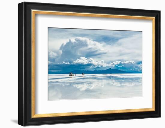 Exploring the Salar De Uyuni with Spectacular Reflections-Benedikt Juerges-Framed Photographic Print