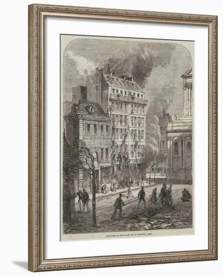 Explosion in the Place De La Sorbonne, Paris-null-Framed Giclee Print