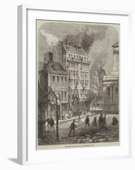 Explosion in the Place De La Sorbonne, Paris-null-Framed Giclee Print