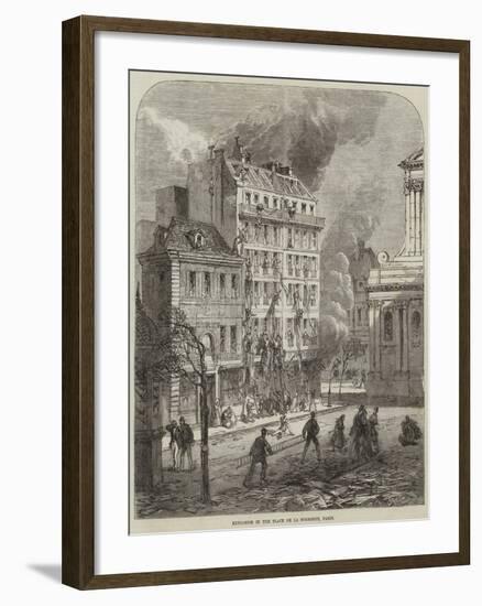 Explosion in the Place De La Sorbonne, Paris-null-Framed Giclee Print